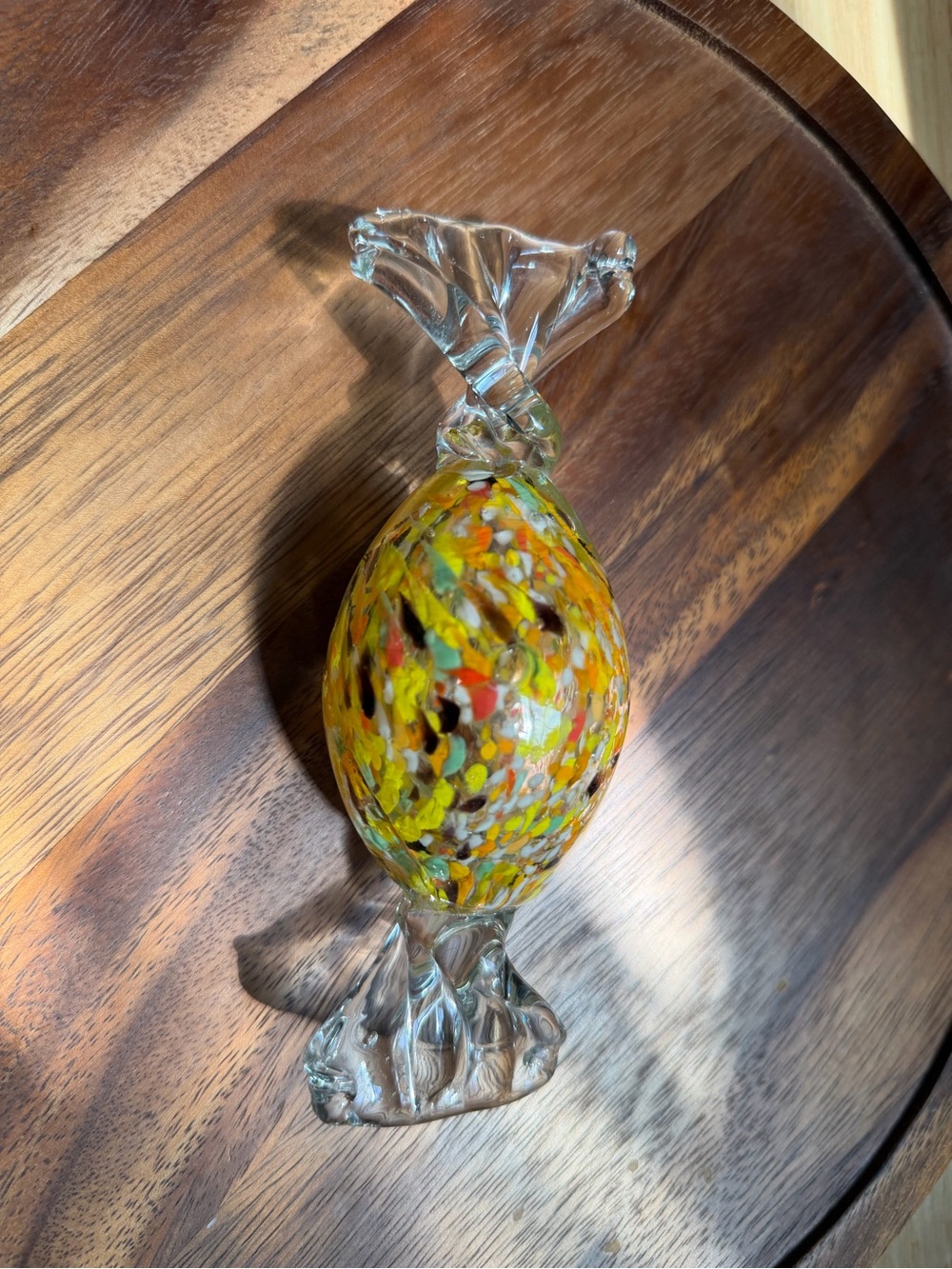 Murano Glass Hand blown Candy Paperweight